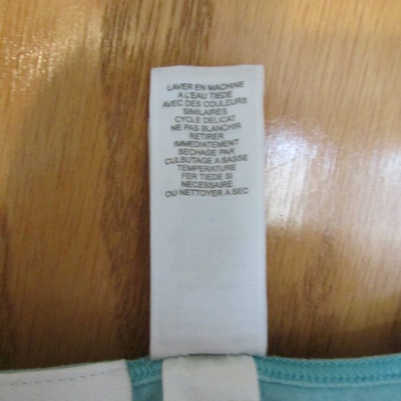 LIZ CLAIBORNE WOMEN'S SIZE S CAMISOLE AQUA LACE SHELF BRA BOHO HIPPIE COTTON - Picture 11 of 11